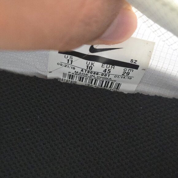 Nike Air Fear of God Moc Shoes Mens Size 11 Pure Platinum Gray Strap AT8086-007 - Picture 9 of 9